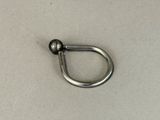 a metal hook that has a ball on it