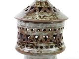 a small lamp that is sitting on a table