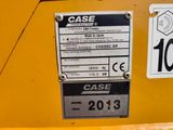 a close up of a sign on the back of a construction vehicle