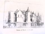 une image représentant un dessin d'un château sur l'eau