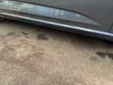 a car that is parked on the side of the road