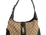 Sac à bandoulière Guccissi GG en toile et cuir