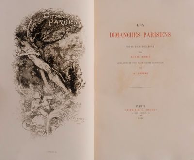 an open book with a drawing of a man on it