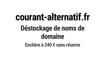 Nom de domaine courant-alternatif.