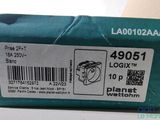 a close up of a green box with a barcode on it