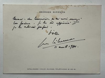 an old postcard with a handwritten letter and a picture of a man