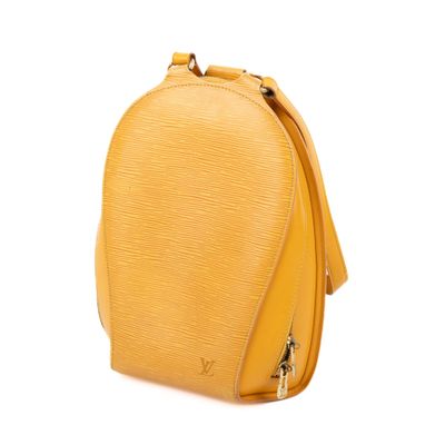 louis vuitton yellow epi leather backpack bag