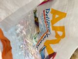 a bag of food that is sitting on a table
