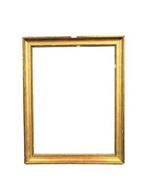 a gold frame on a white background with a white background