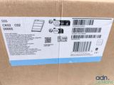 a close up of a cardboard box with a label on it