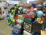 a room full of toys and toys for sale