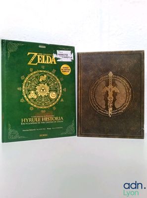 two books of the legend of zelda and hyrotha