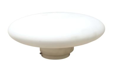 a white mushroom shaped object on a white background