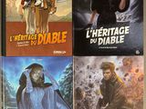 the covers of the books are all different colors and sizes