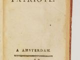 an open book with a picture of a man in a hat on it