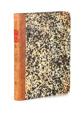 a close up of a book on a white background
