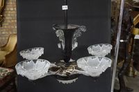 Magnifique lustre Art déco - création PETITOT pour EZAN - ab…