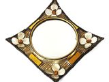 une image représentant un miroir décoratif orné de coquillages
