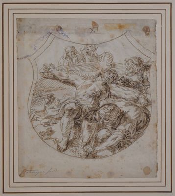 Le Christ Au Prétoire, Dessin Plume Et Encre