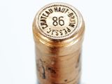 a close up of a bottle of wine with a label on it