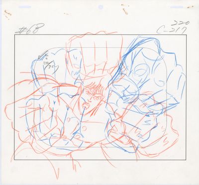 une image représentant le dessin d'un homme assis sur un canapé