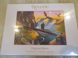 a picture of a puzzle box with a picture of a man standing on a bridge