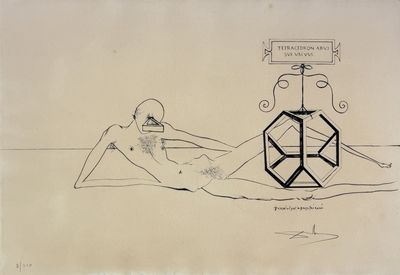 dessin représentant un homme allongé par terre à côté d'une chaise