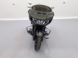a motorcycle that is parked in a room