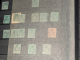 a picture of a binder with a lot of stamps on it