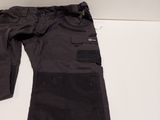 a pair of pants that are on a white table