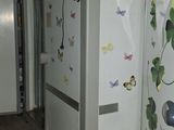 deux réfrigérateurs dans le couloir d'un immeuble, sur lesquels sont peints des papillons