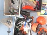 many items that are sitting on the floor next to each other
