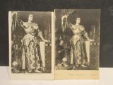 two pictures of a woman dressed in medieval clothing