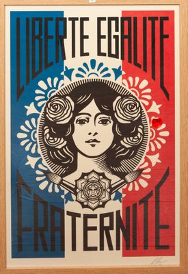an image of a poster with a woman ' s face on it