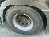 a close up of a tire on a truck
