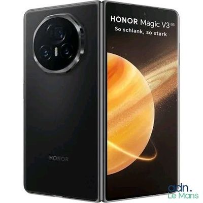 Le nouveau smartphone Honor Magic V9 est présenté en noir