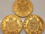trois souverains d'or britanniques