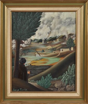 Serge FIORIO (1911-2011) : Les inondations. - Photo 1