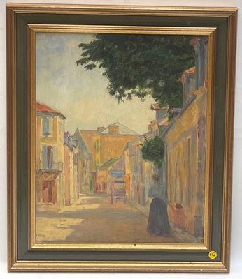ROBERTY André Félix (1877-1963) - Vieille rue animée de pers…