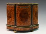 an image of a wooden cabinet with two doors and two drawers