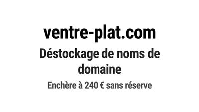 Nom de domaine ventre-plat.com.