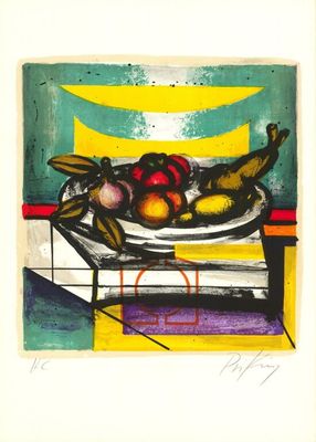 Franz Priking (1929-1979) - Nature Morte, Lithographie origi…