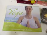 a picture of a yoga dvd on a table