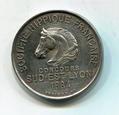 une image représentant une pièce de monnaie sur laquelle figure une tête de cheval