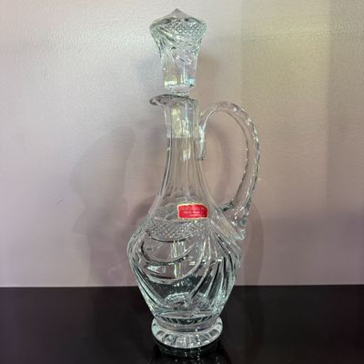 Coffret Carafe en cristal de Lorraine Taillé à la main, Souf…