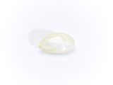 a white oplite stone on a white background