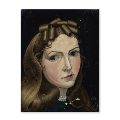 portrait of a young girl with a pearl necklace and a pearl necklace
