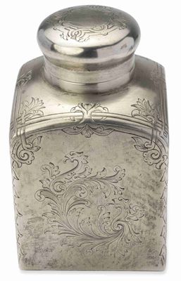 BOÎTE À THÉ EN Argent DorÉ Russe