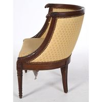 ENSEMBLE DE SALON LOUIS XVI en acajou et placage d’acajou. (photo 6)