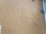 a picture of a piece of cardboard with a drawing on it